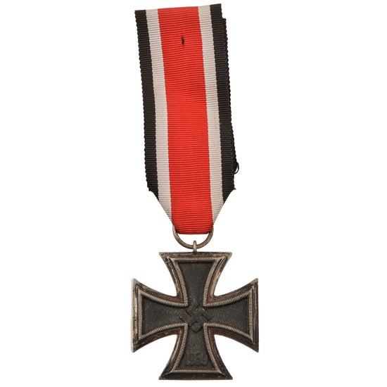 Original German WWII 1939 Iron Cross 2nd Class by Jakob Bengel with Ribbon - EKII Original Items