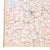Original German WWII Luftwaffe 1942 Luft-Navigationskarte in Merkatorprojektion “Erweitertes Blatt Deutschland mit Jägernetz” Cloth Navigation Map, 34" x 22 1/4" Original Items
