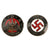 Original German WWII D.V.G. Westmark (Lothr.) & R.D.K. Enamel Membership Badge Pair Original Items