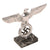 Original German WWII NSDAP First Pattern Aluminum Flag Pole Finial "Topper" on Postwar Black Marble Display Base Original Items