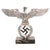 Original German WWII NSDAP First Pattern Aluminum Flag Pole Finial "Topper" on Postwar Black Marble Display Base Original Items