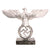 Original German WWII NSDAP First Pattern Aluminum Flag Pole Finial "Topper" on Postwar Black Marble Display Base Original Items