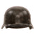 Original German WWII Rare Waffen SS M40 Single Decal Helmet with 59cm Liner and Chinstrap - Stamped ET66 Original Items