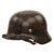 Original German WWII Rare Waffen SS M40 Single Decal Helmet with 59cm Liner and Chinstrap - Stamped ET66 Original Items