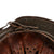 Original German WWII Rare Waffen SS M40 Single Decal Helmet with 59cm Liner and Chinstrap - Stamped ET66 Original Items