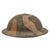 Original U.S. WWI M1917 Doughboy Helmet Shell with Multi-Colored Camouflage Paint Original Items