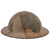 Original U.S. WWI M1917 Doughboy Helmet Shell with Multi-Colored Camouflage Paint Original Items