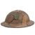 Original U.S. WWI M1917 Doughboy Helmet Shell with Multi-Colored Camouflage Paint Original Items