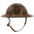 Original U.S. WWI M1917 34th Sandstorm Division Camouflage-Painted Doughboy Helmet with Liner & Chinstrap - Excellent