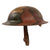 Original U.S. WWI M1917 34th Sandstorm Division Camouflage-Painted Doughboy Helmet with Liner & Chinstrap - Excellent