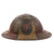 Original U.S. WWI M1917 34th Sandstorm Division Camouflage-Painted Doughboy Helmet with Liner & Chinstrap - Excellent
