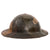 Original U.S. WWI M1917 34th Sandstorm Division Camouflage-Painted Doughboy Helmet with Liner & Chinstrap - Excellent
