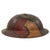Original U.S. WWI M1917 34th Sandstorm Division Camouflage-Painted Doughboy Helmet with Liner & Chinstrap - Excellent