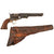 Original U.S. Civil War Colt Model 1851 Navy .36 Caliber Percussion Revolver, Serial No. 124708, Made in 1862 with Period Leather Holster