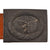 Original German WWII Luftwaffe Steel Belt Buckle by E. Schneider of Lüdenscheid with Leather Tab, dated 1942