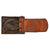 Original German WWII Luftwaffe Steel Belt Buckle by E. Schneider of Lüdenscheid with Leather Tab, dated 1942