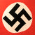 Original German WWII NSDAP National Banner Flag, 55" x 102", with Postwar Kiwanis Club Veteran Photograph and Reported USGI Bring Back Provenance Original Items