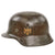Original German WWII Heer Army Double Decal M35 Steel Helmet with 1938 Dated 56cm Liner - Stamped ET64