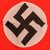 Original German WWII Unissued NSDAP Double Sided Political Flag with Kaufhaus Carl Peters Retail Label, 14" x 22" Original Items