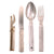 Original German WWII Mess Kit Utensil Set with Knife, Fork, Spoon and Can Opener, Mixed 1943 Dated Components Original Items