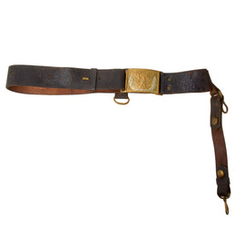 Original U.S. Civil War M1851 U.S. Army Mounted Service Cavalry Enlisted Saber Belt with Hanger