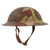 Original U.S. WWI M1917 34th Sandstorm Division Camouflage-Painted Doughboy Helmet with Liner & Chinstrap - Excellent Original Items