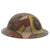 Original U.S. WWI M1917 34th Sandstorm Division Camouflage-Painted Doughboy Helmet with Liner & Chinstrap - Excellent Original Items