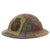 Original U.S. WWI M1917 34th Sandstorm Division Camouflage-Painted Doughboy Helmet with Liner & Chinstrap - Excellent Original Items