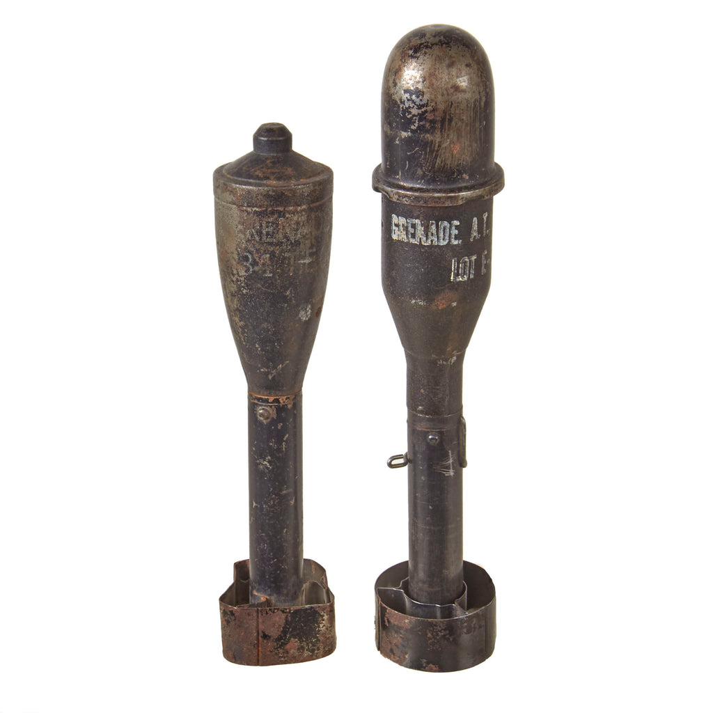 Original U.S. WWII & Early Post-War M11 and M11A3 Practice Anti-Tank Rifle Grenade Set for M7 Launcher - Inert