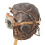 Original British WWII RAF Type C Leather Flying Helmet with Mk. VIII Goggles - Elastic Strap Broken - As Is