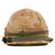 Original U.S. Vietnam War Era M1 Helmet with 1969 Mitchell Camouflage Cover Worn Brown-Side-Out, Elastic Band & Postwar Liner Original Items