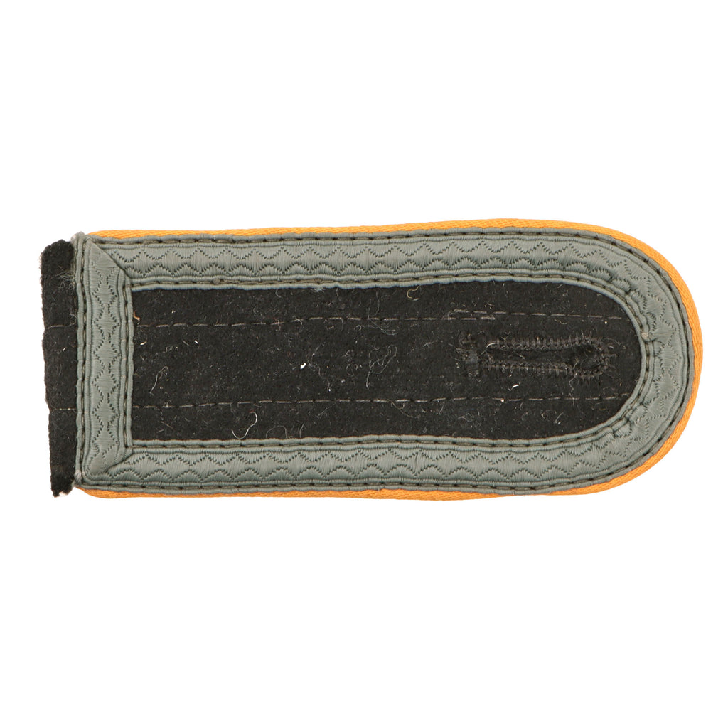 Original German WWII Waffen-SS Cavalry / Reconnaissance SS-Scharführer NCO Button-Attached Shoulder Board with Gold Yellow Piping