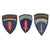 Original U.S. WWII Supreme Headquarters Allied Expeditionary Force & Berlin District German Made Bullion Patch Lot - Three Total