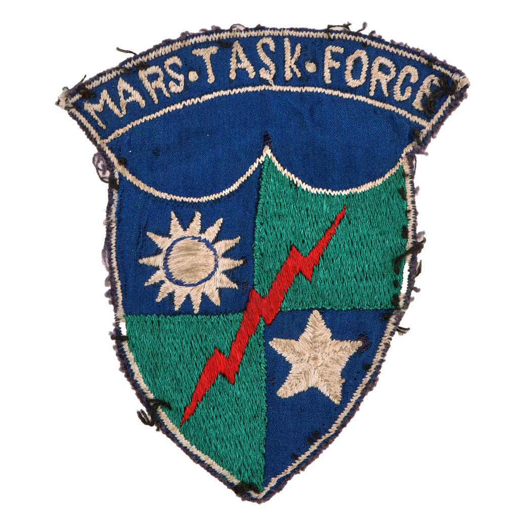 Original U.S. WWII CBI Mars Task Force Embroidered Shoulder Sleeve Insignia Patch - Uniform-Removed Original Items