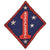 Original U.S. WWII USMC 1st Marine Division Australian-Made “Bloodied” Shoulder Patch Original Items