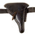 Original German WWI & WWII 1916-Dated Black P.08 Luger Holster with Modifications on WWII Black Officers Claw Belt