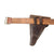 Original German WWII 1944-Dated Brown P.38 Softshell Breakaway Holster with 45mm Officer’s Open Claw Buckle Belt