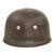Original German WWII M-38 Luftwaffe Fallschirmjäger Paratrooper Helmet with Lot Number 4267, Relic Liner, and Size 68 Shell