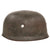 Original German WWII M-38 Luftwaffe Fallschirmjäger Paratrooper Helmet with Lot Number 4267, Relic Liner, and Size 68 Shell