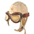 Original Japanese WWII Leather Winter Flying Helmet with Pilot’s Cat-Eye Goggles Original Items
