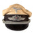 Original German WWII Luftwaffe Officer White Summer Weight Visor Cap with Embroidered Insignia Original Items