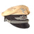 Original German WWII Luftwaffe Officer White Summer Weight Visor Cap with Embroidered Insignia Original Items