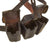 Original Imperial German WWI M1915 Leather Belt with EM/NCO Prussian Buckle and M-1909 Ammunition Pouches