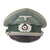 Original German WWII Heer Army Infantry Officers Schirmmütze Visor Crush Cap by A.B. Hoerner Original Items