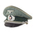 Original German WWII Heer Army Infantry Officers Schirmmütze Visor Crush Cap by A.B. Hoerner Original Items