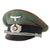 Original German WWII Heer Recruiting and Replacement Officer Schirmmütze Visor Cap by August Müller, Approximate Size 57 Original Items