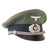 Original German WWII Heer Recruiting and Replacement Officer Schirmmütze Visor Cap by August Müller, Approximate Size 57 Original Items
