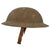 Original British Made U.S. WWI Mark I Doughboy Helmet with Original Hand Painted 36th Infantry Division Arrowhead Insignia, Textured Finish, Liner and Chinstrap Original Items