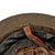 Original British Made U.S. WWI Mark I Doughboy Helmet with Original Hand Painted 36th Infantry Division Arrowhead Insignia, Textured Finish, Liner and Chinstrap Original Items