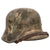 Original Imperial German WWI M16 Stahlhelm Helmet Shell with Remnants of Camouflage Paint Scheme - Marked ET64